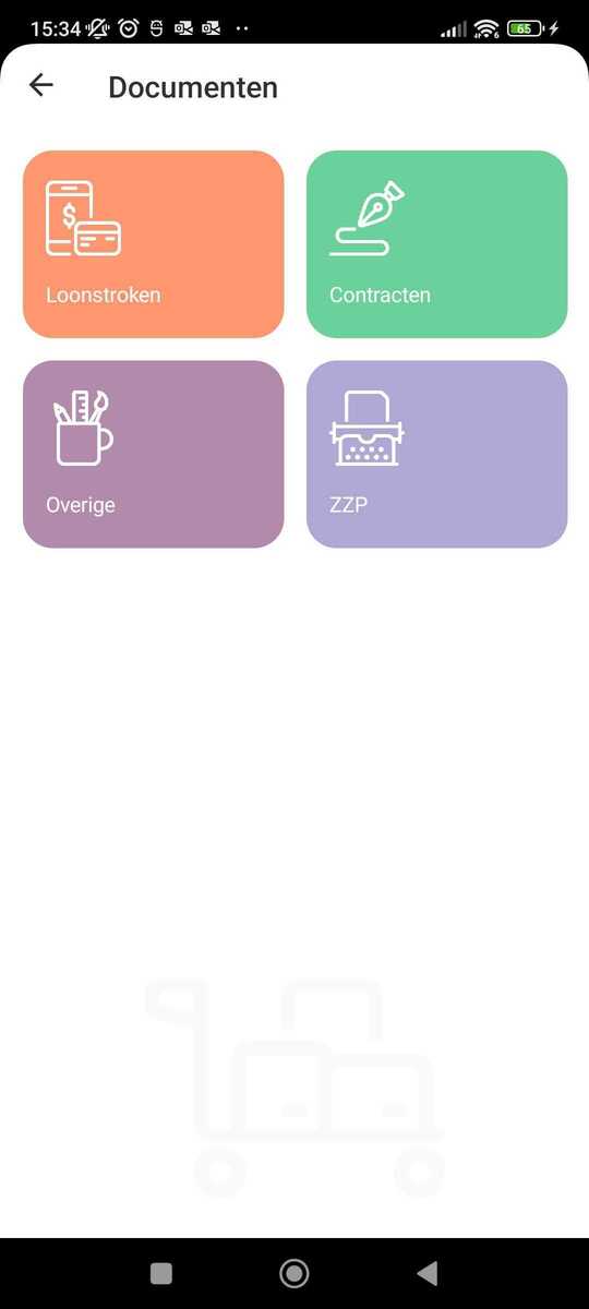 OptoTrans chauffeurs-app, documenten